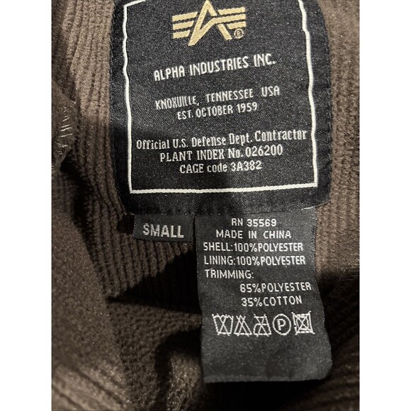 Alpha Industries S Ribbed Polar Fleece Pullover Sweater Mens Elbow Pads Military - Picture 15 of 16